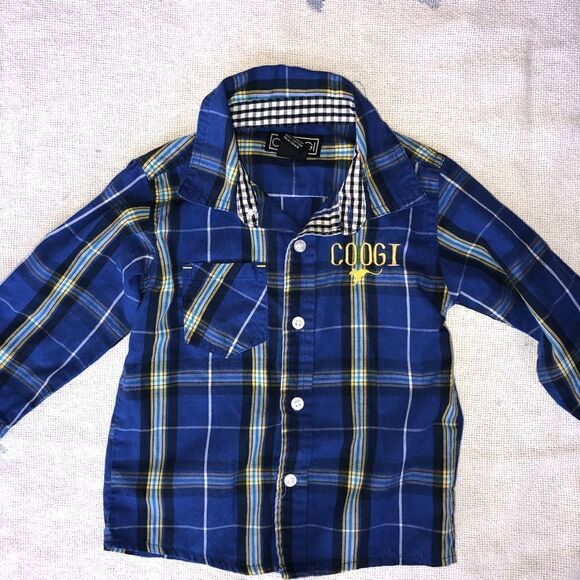 COOGI Other - 𝅺EUC Boys 24M Coogi LS Plaid Button Down Shirt